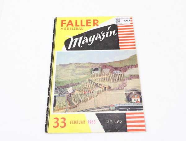 Faller Modellbau Katalog Magazin (33) Februar 1963 Modelleisenbahnen