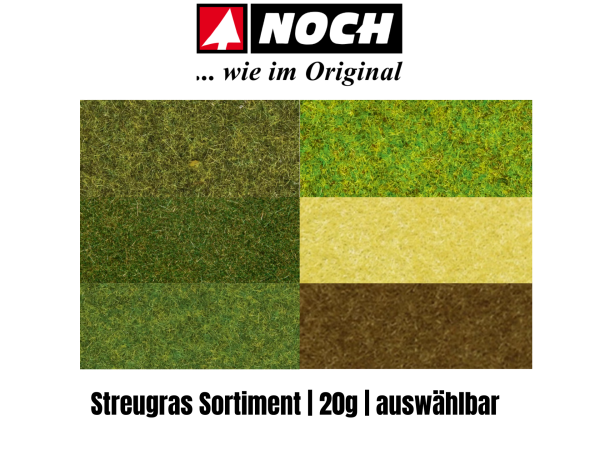 Noch Streugras Grasfasern 20g | Neuware zum Auswählen | 1,5 mm, 2,5 mm, 4 mm