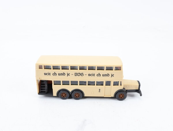 Wiking H0 873/24 Modellauto Berliner Doppeldecker Bus D38 "seit eh und je" 1:87