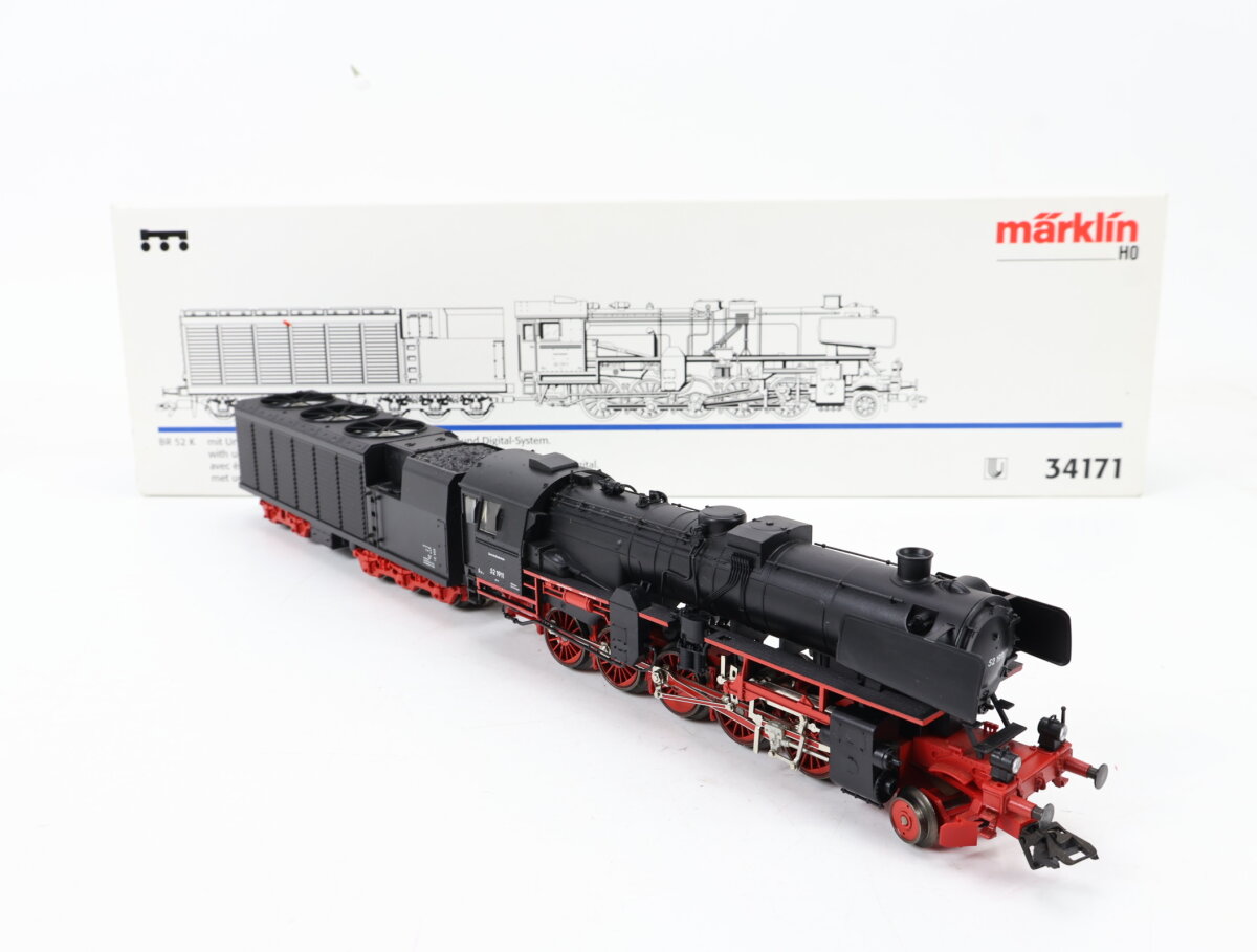 Märklin H0 34171 Dampflok mit Kondenstender BR 52 1911 DB / Delta