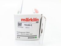 Märklin H0 24230 6x Gleismaterial C-Gleis gebogen R2 437,5 mm / 30° OVP