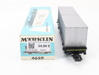 Märklin H0 4659 Güterwagen Containerwagen 042 0 606-4 "Hapag Lloyd" DB OVP