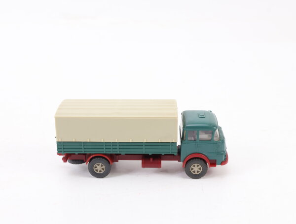 Wiking H0 486 Modellauto LKW Krupp LF 806 Pritschenlastzug Pastinagrün 1:87
