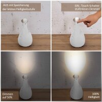 Lichtsack Spot Kabellose Tischleuchte in weiß, dimmbar, wiederaufladbar Original
