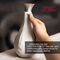 Lichtsack Spot Kabellose Tischleuchte in weiß, dimmbar, wiederaufladbar Original
