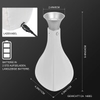 Lichtsack Spot Kabellose Tischleuchte in weiß, dimmbar, wiederaufladbar Original