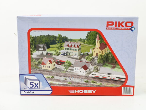 Piko H0 61925 Bausatz Gebäude-Set Dorfset 5-tlg. 1:87