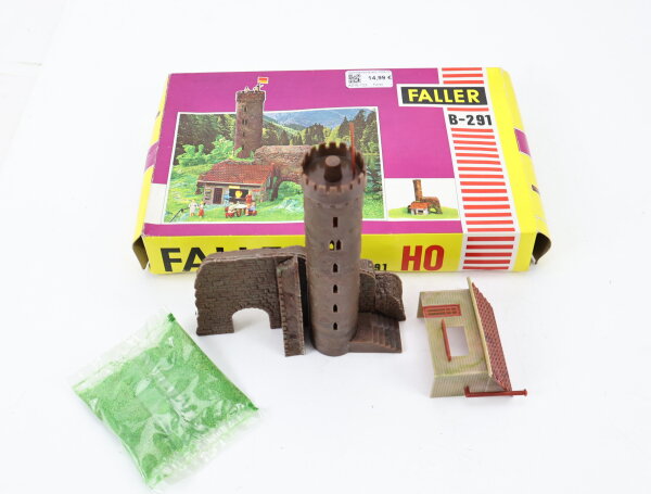 Faller H0 B-291 Gebäude Burgruine mit Kiosk
