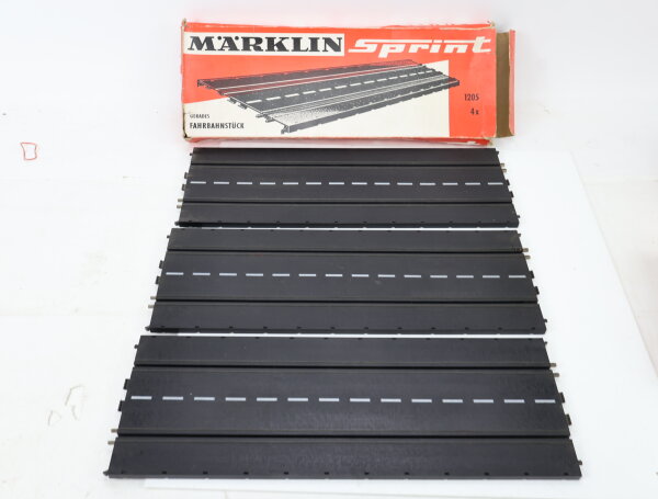 Märklin Sprint 1205 3x Fahrbahn gerades Fahrbahnstück 424 mm OVP