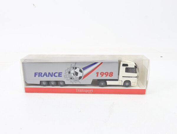 Wiking H0 Modellauto LKW Mercedes-Benz Transport Magazin "France 1998" 1:87