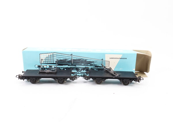 Märklin H0 4512 Güterwagen Langholzwagen Drehschemelwagen ohne Holzladung / OVP
