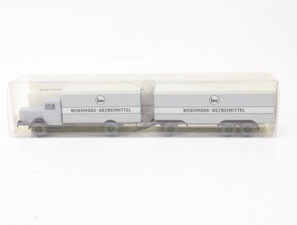Wiking H0 Modellauto LKW Büssing 8000 Koffer Nordmark Arzneimittel 1:87