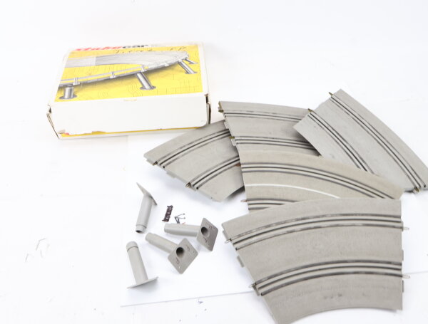 Stabo Car Zubehör Rennbahn Fahrbahn Steilwandkurve mit Stützteilen