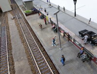 E1726 Spur H0 Diorama Szenerie Straße mit Tunnel und Grünflächen / Licht