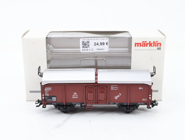 Märklin H0 00765-03 Güterwagen Schiebedachwagen "Gleis 5" 362 517 DB / NEM