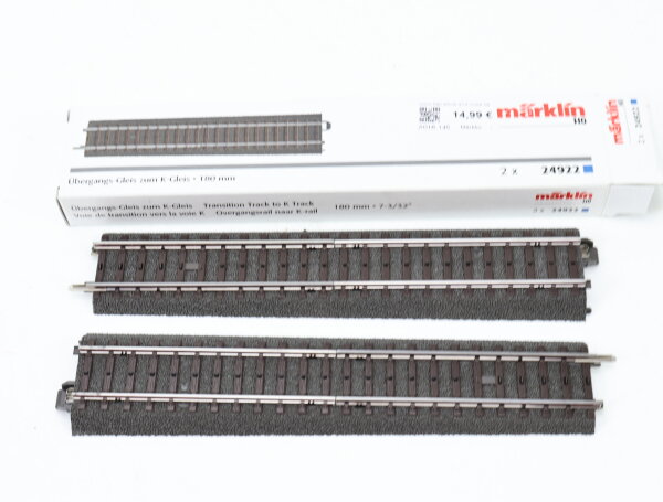 Märkin H0 24922  Übergang C-Gleis auf K-Gleis 2 Stück / OVP