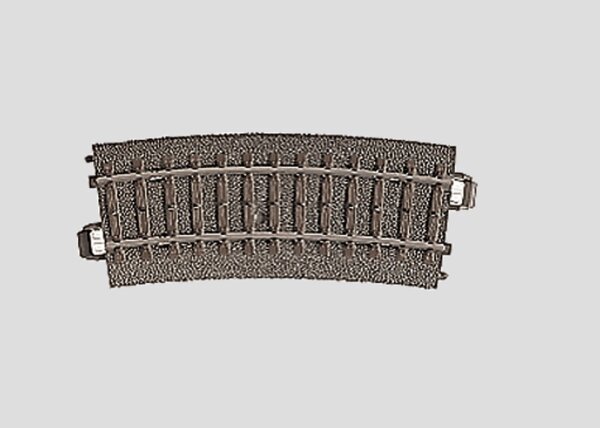 Märklin H0 24115 1x Gebogenes C-Gleis Radius R1 = 360 mm / 15° 1:87