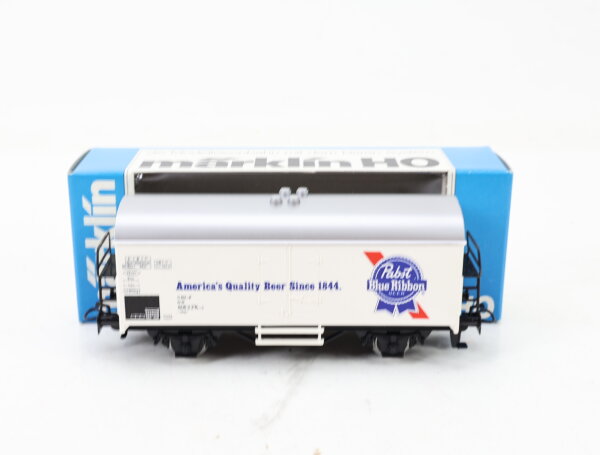 Märklin H0 4569 ged. Güterwagen Bierwagen "Americas Beer" 806 2 274-9 Ichqrs DB