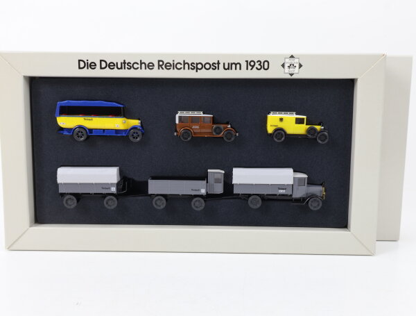 Roskopf H0 66-50 Modellauto Set Die Deutsche Reichspost um 1930 1:87