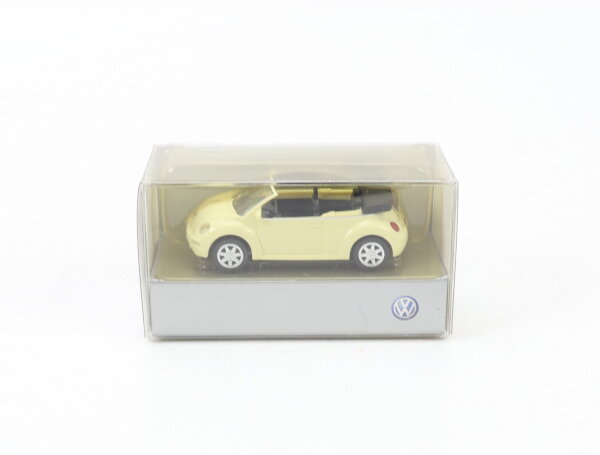 Wiking H0 Modellauto PKW New Beetle Cabrio VW Weiß 1:87