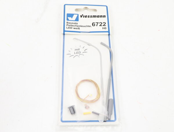 Viessmann 6722 H0 Bausatz Peitschenleuchte LED weiß