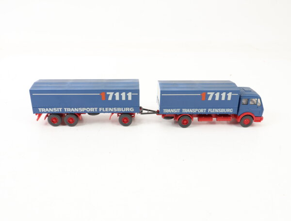 Wiking H0 036 Modellauto LKW Hanomag 17111 Transit Transport Flensburg 1:87