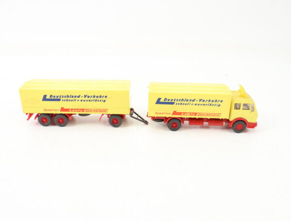 Wiking H0 Modellauto Pritschenlastzug 455 MB NG 1632 Deutschland-Verkehre 1:87