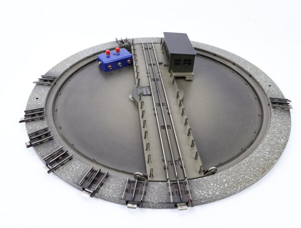 Märklin H0 7186 elektrische Drehscheibe mit Stellpult für M-Gleis / Blech