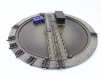 Märklin H0 7186 elektrische Drehscheibe mit Stellpult für M-Gleis / Blech