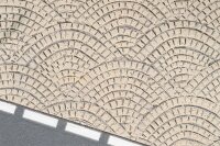 Faller H0 170312 PREMIUM Straßenfolie Römisches Kopfsteinpflaster 300 x 120 mm