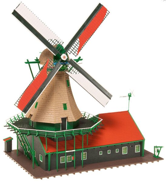 Faller H0 191832 Gebäude-Bausatz Windmühle De Kat Niederlande Ep. I 1:87