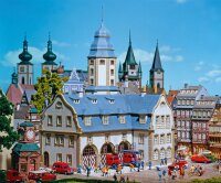 Faller H0 191835 Gebäude-Bausatz großes Rathaus mit Feuerwache Ep. III 1:87