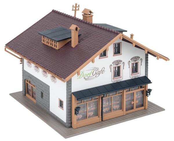 Faller H0 191835 Gebäude-Bausatz Alpenhaus mit Café Dorf Café Ep. IV 1:87