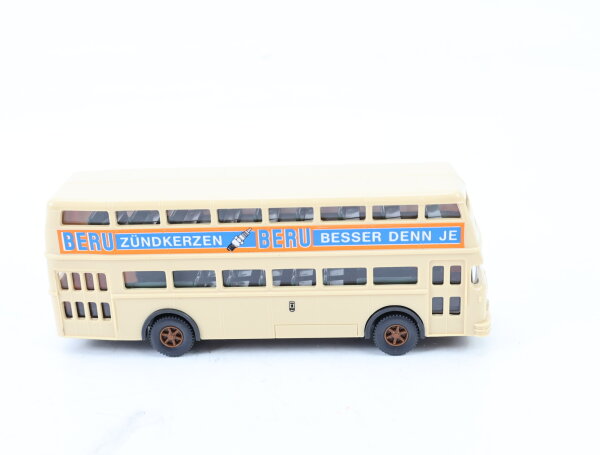Wiking H0 722/9 Modellauto Werbemodell Bus Büssing D2U "Beru Zündkerzen" 1:87