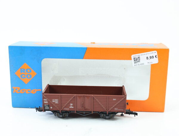 Roco H0 4309S offener Güterwagen Hochbordwagen 766 056 DB braun OVP AC