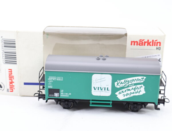 Märklin H0 4425 gedeckter Güterwagen Kühlwagen "Vivil" 806 2 108-9 DB grün OVP