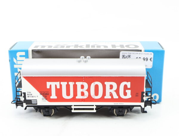 Märklin H0 4536 gedeckter Güterwagen Kühlwagen ,,Tuborg 081 5 661-6 DSB OVP