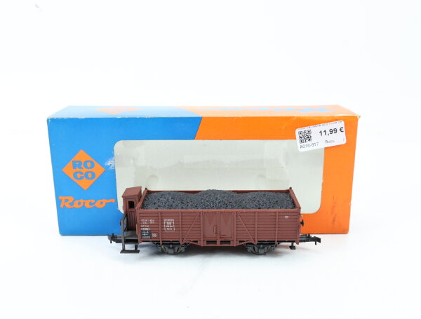 Roco H0 4390A offener Güterwagen Hochbordwagen m. Kohleladung 750 251 DB / AC