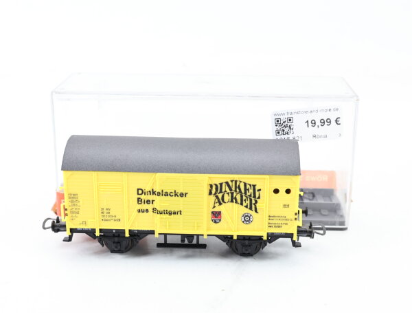 Röwa H0 2062 gedeckter Güterwagen Bierwagen 112 2 203-9 "Dinkelacker Bier" DB
