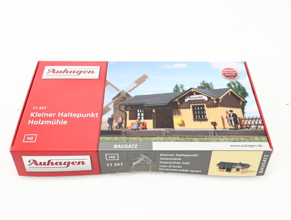 Auhagen H0 11 357 Gebäude Bausatz kleiner Haltepunkt Holzmühle
