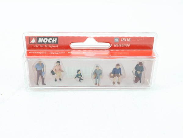 Noch H0 18116 Figuren Reisende 6-tlg.