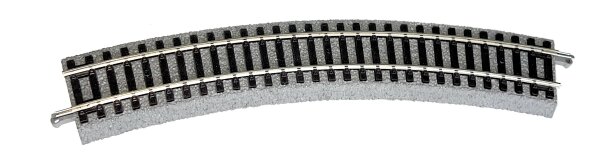 Piko H0 55412 1x A-Gleis gebogen mit Bettung R2 / 422 mm