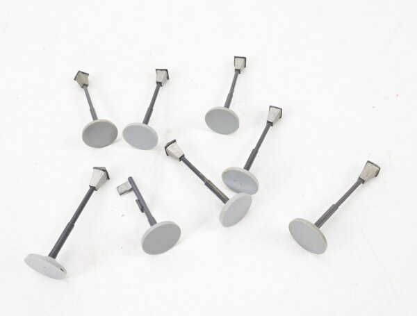 Wiking H0 1259/1A 1264/1A Zubehör 7x Straßenlaterne 1x Straßenbahnhaltestelle