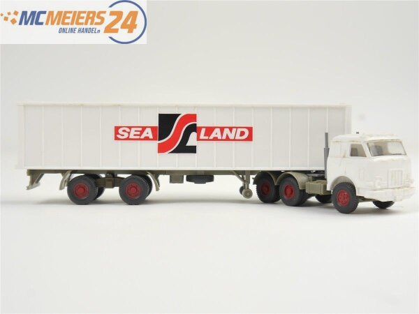 Wiking H0 Modellauto 836/1D US LKW Sealand Container 1:87