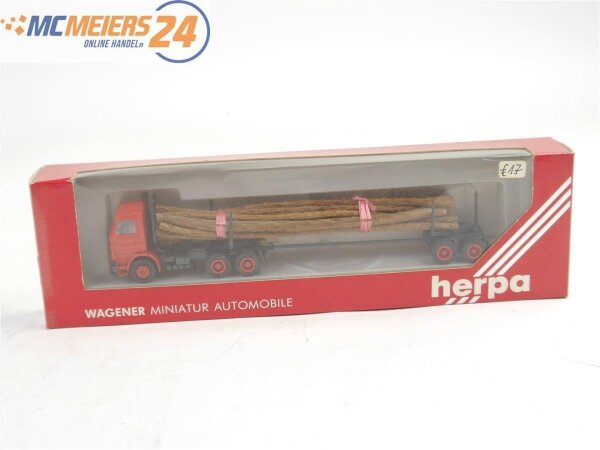 E457 Herpa H0 823000 Modellauto LKW Langholztransporter Scania 1:87