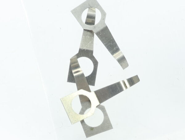 E1641 Fleischmann H0 764315 4x Ersatzteil Andruckfeder für Radsatz 4098