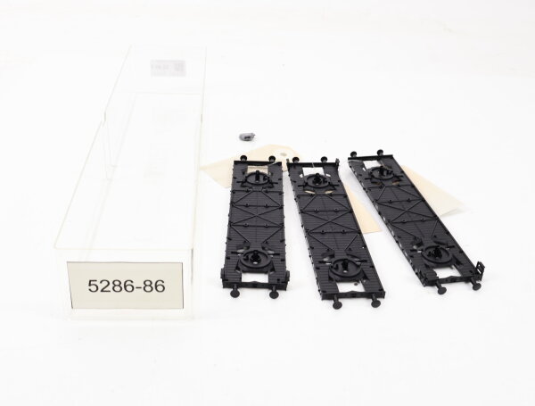 E1641 Fleischmann H0 86 5286 3x Prototyp Handmuster Fahrwerk DB / Plombe