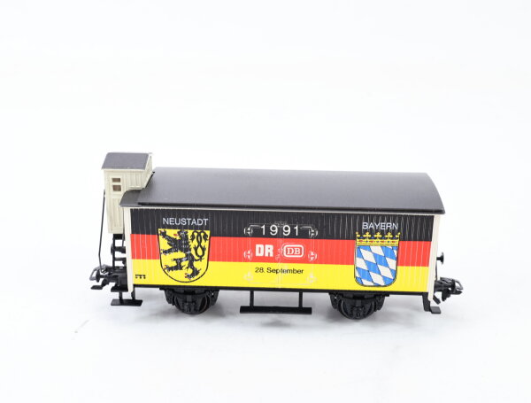 Märklin H0 31748 Güterwagen mit Bremserhaus "1991 DR DB 28.September"/ NEM MHI