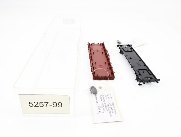 E1641 Fleischmann H0 99 5257 Prototyp Handmuster Wagenaufbau Fahrwerk / Plombe