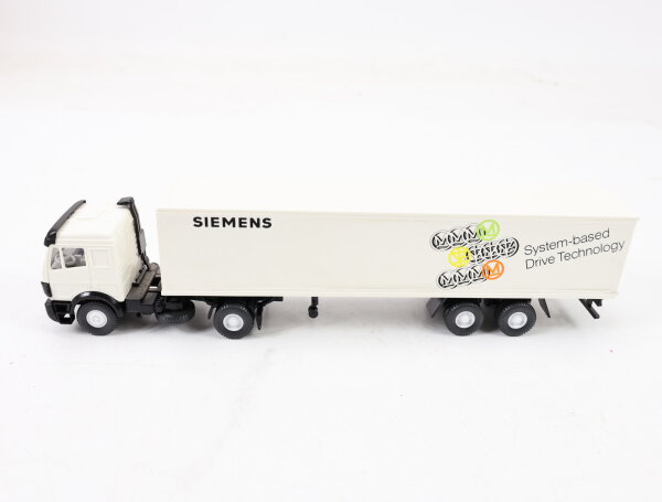 Wiking H0 295421 Modellauto Werbemodell LKW Sattelzug MB Siemens 1:87